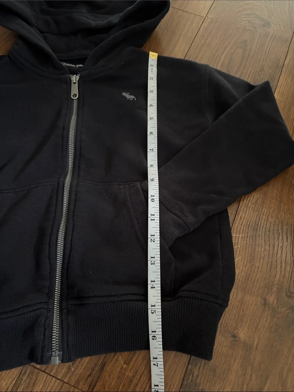 abercrombie kids Black Hooded Zip Sweatshirt